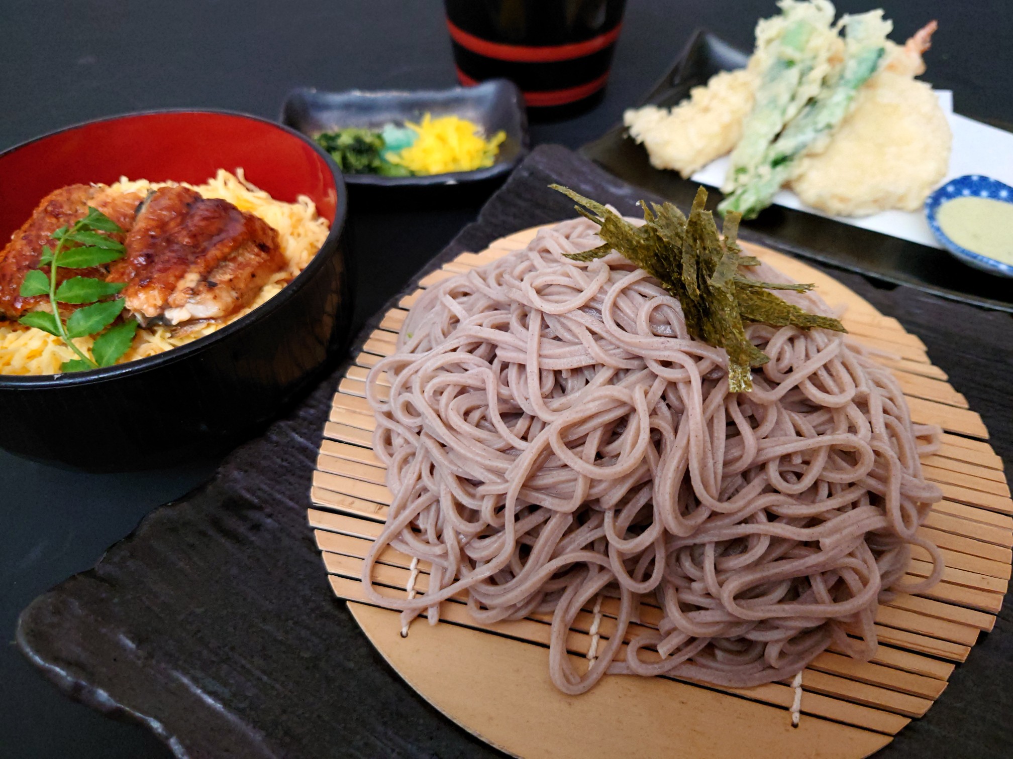 天ざるそばとミニうな丼